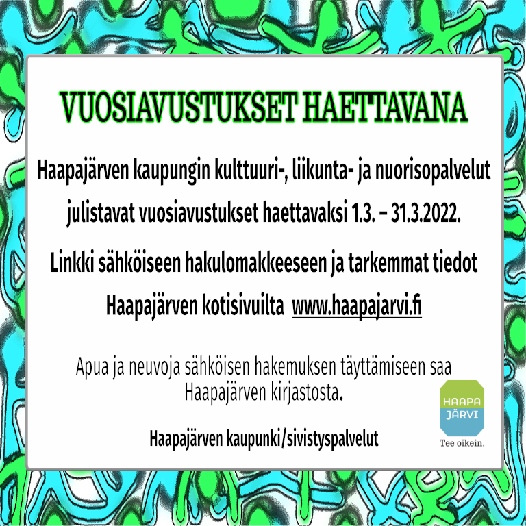 Avustukset haettavana Avustukset haettavana
