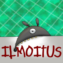 Hiiri jyrsii ilmoitusbanneria piirroskuvassa