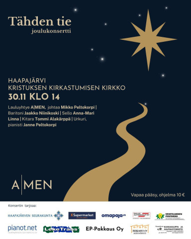 Konserttijuliste Tähden tie