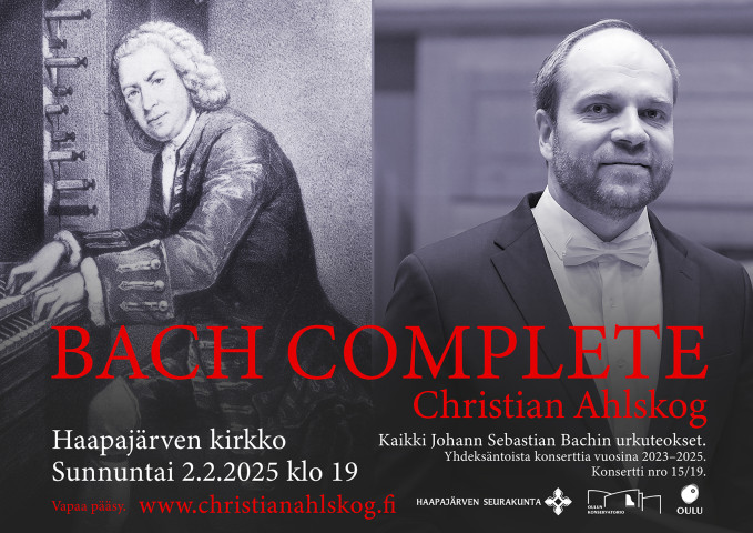 Konserttijulisten Bach ja Christian Ahlskog
