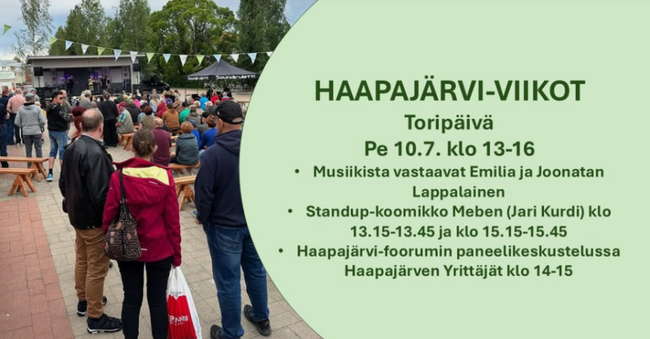 Haapajärvi-viikkojen toripäivä