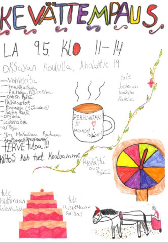 Kevättempaus Oksavan koululla 9.5.2026 klo 11.00- 14.00