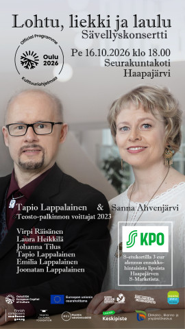 Säveltäjät Tapio Lappalainen ja Sanna Ahvenjärvi