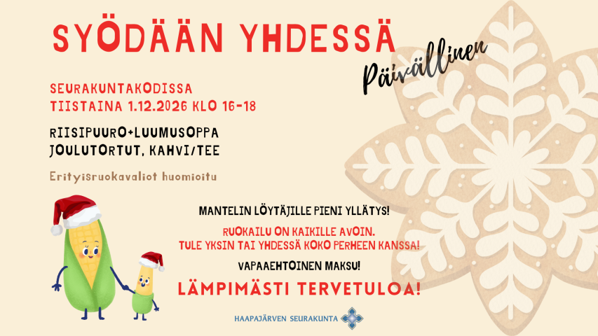 Syödään yhdessä päivällinen