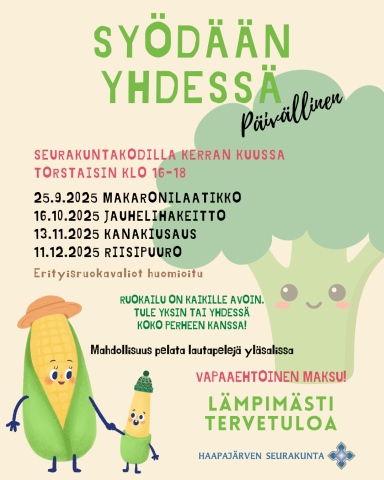 Syödään yhdessä päivällinen, syksy 2025