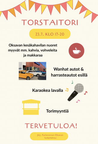 Torstaitori 23.7. klo 17-20