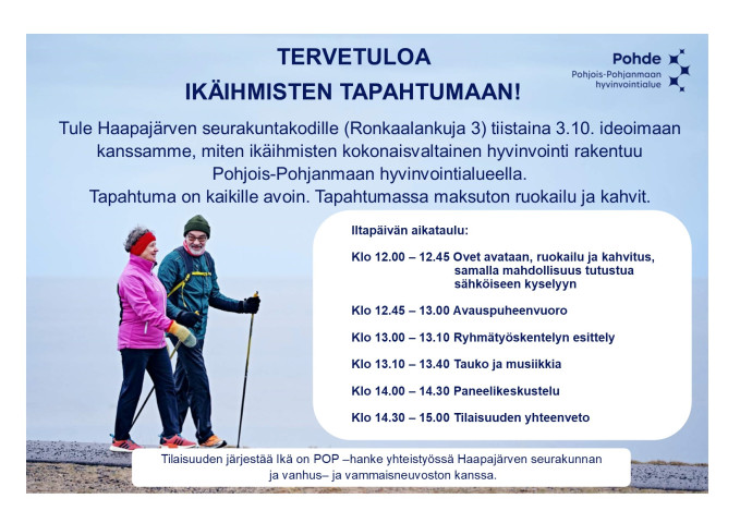 Vanhustenviikon ikäihmisten tapahtuma