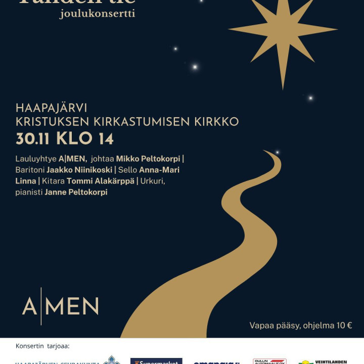 Konserttijuliste Tähden tie