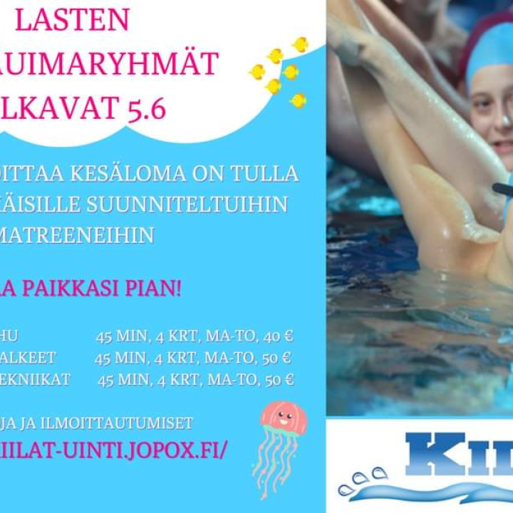 Kesän uimakoulut