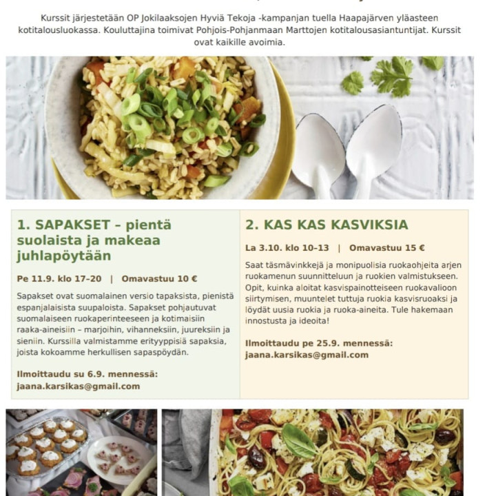 Kasvisruokakurssi