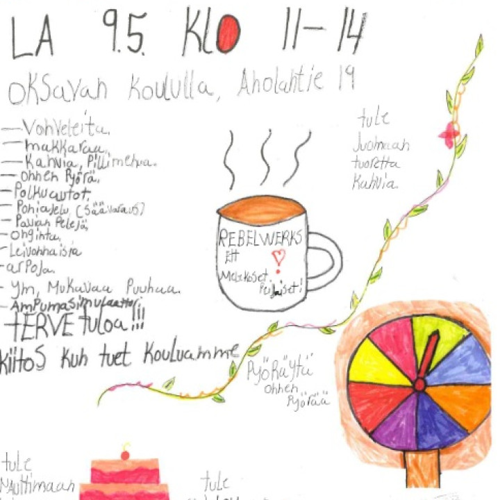 Kevättempaus Oksavan koululla 9.5.2026 klo 11.00- 14.00