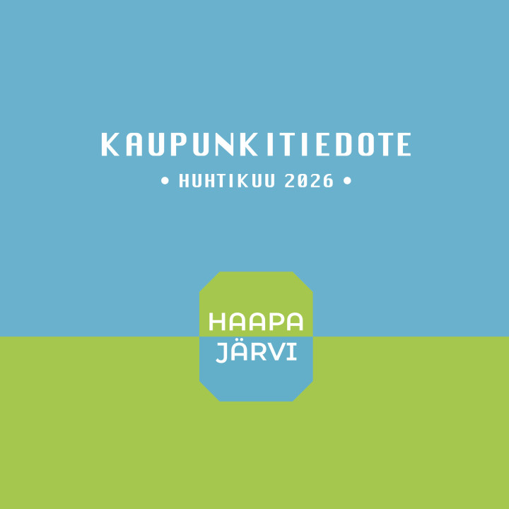 Haapajärven kaupunkitiedote huhtikuu 2026