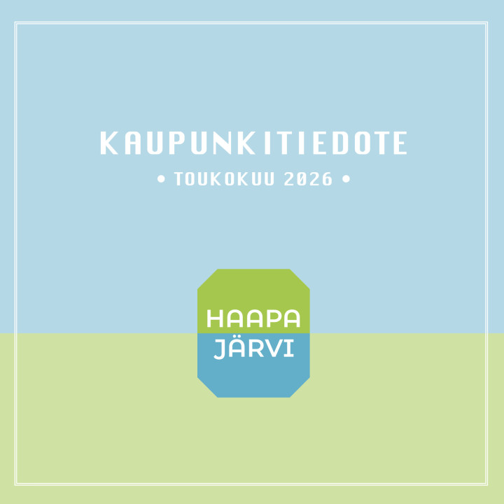 Haapajärven kaupunkitiedote, toukokuu 2026.