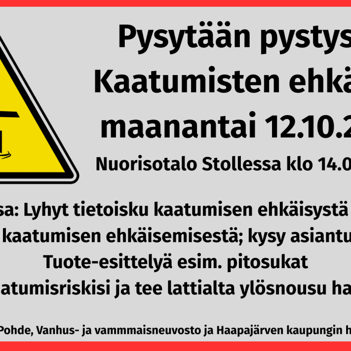 Pysytään pystyssä