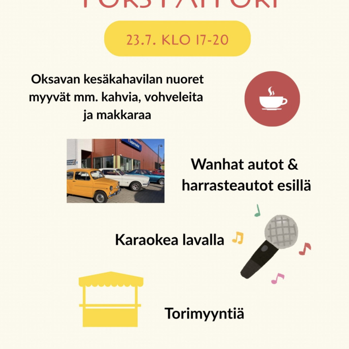 Torstaitori 23.7. klo 17-20