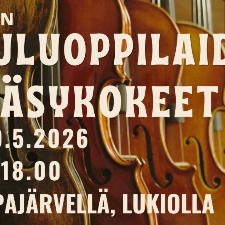 Viulun pääsykoe Haapajärvellä 19.5.