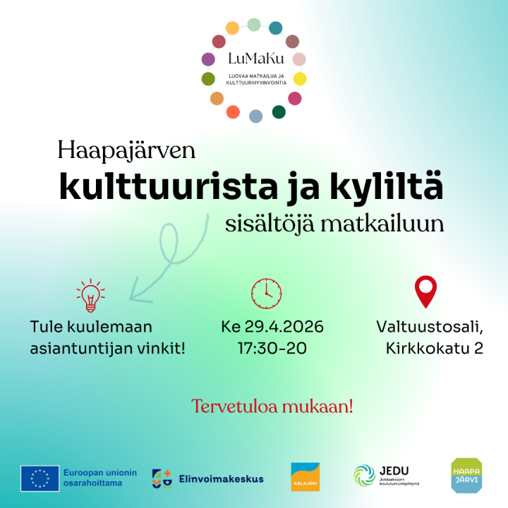 Kulttuurista ja kyliltä sisältöä matkailuun